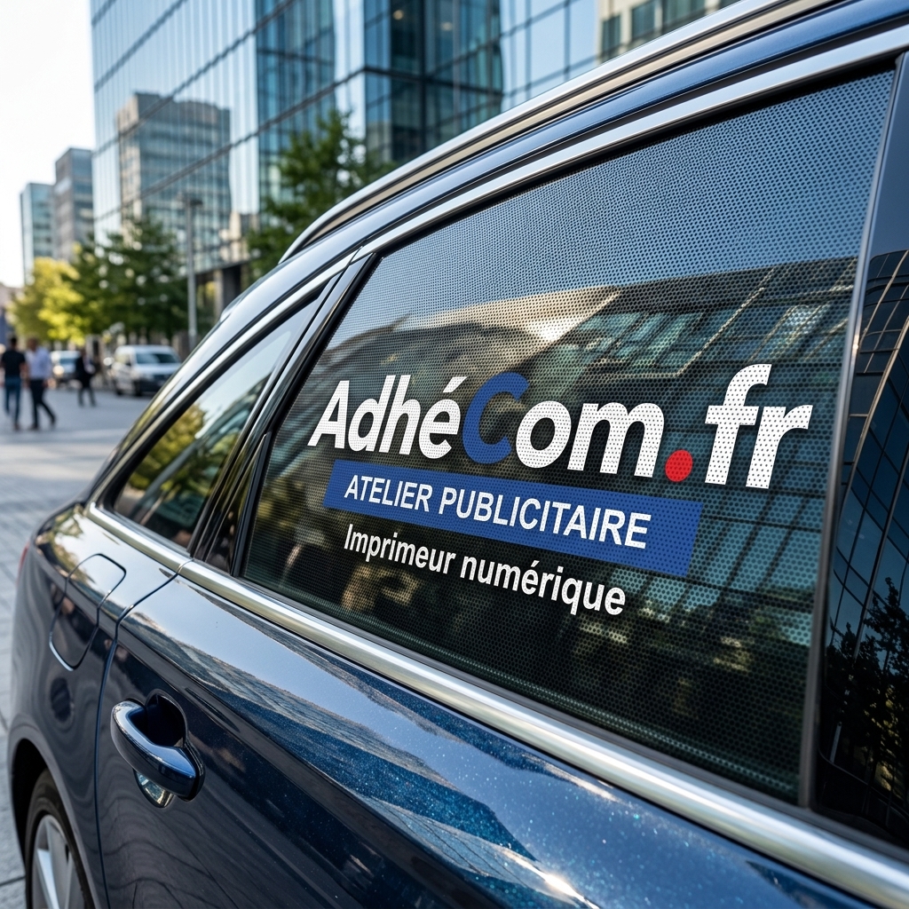 Vitrophanie micro-perforée